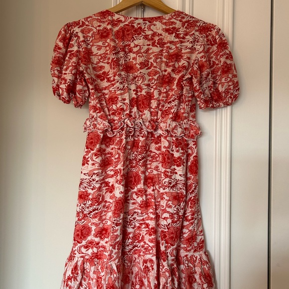 Top Shop Mini Tie Front Dress - Picture 2 of 2